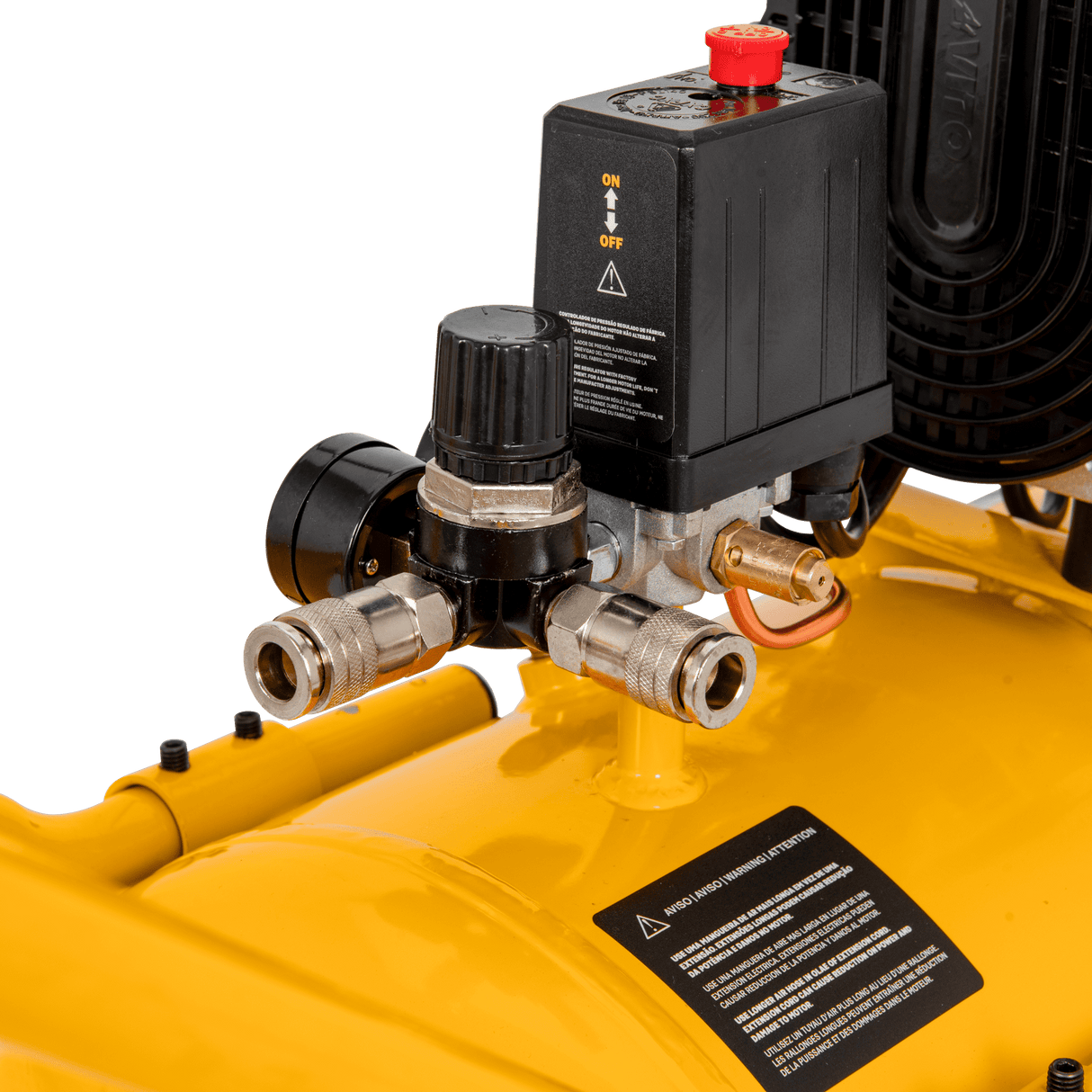 VITO Flüsterkompressor 50 Liter 2.850 U/Min 236L/Min Ölfreier Kompressor 1500W Silent Kompressor 8bar/115psi - VICSOS50A