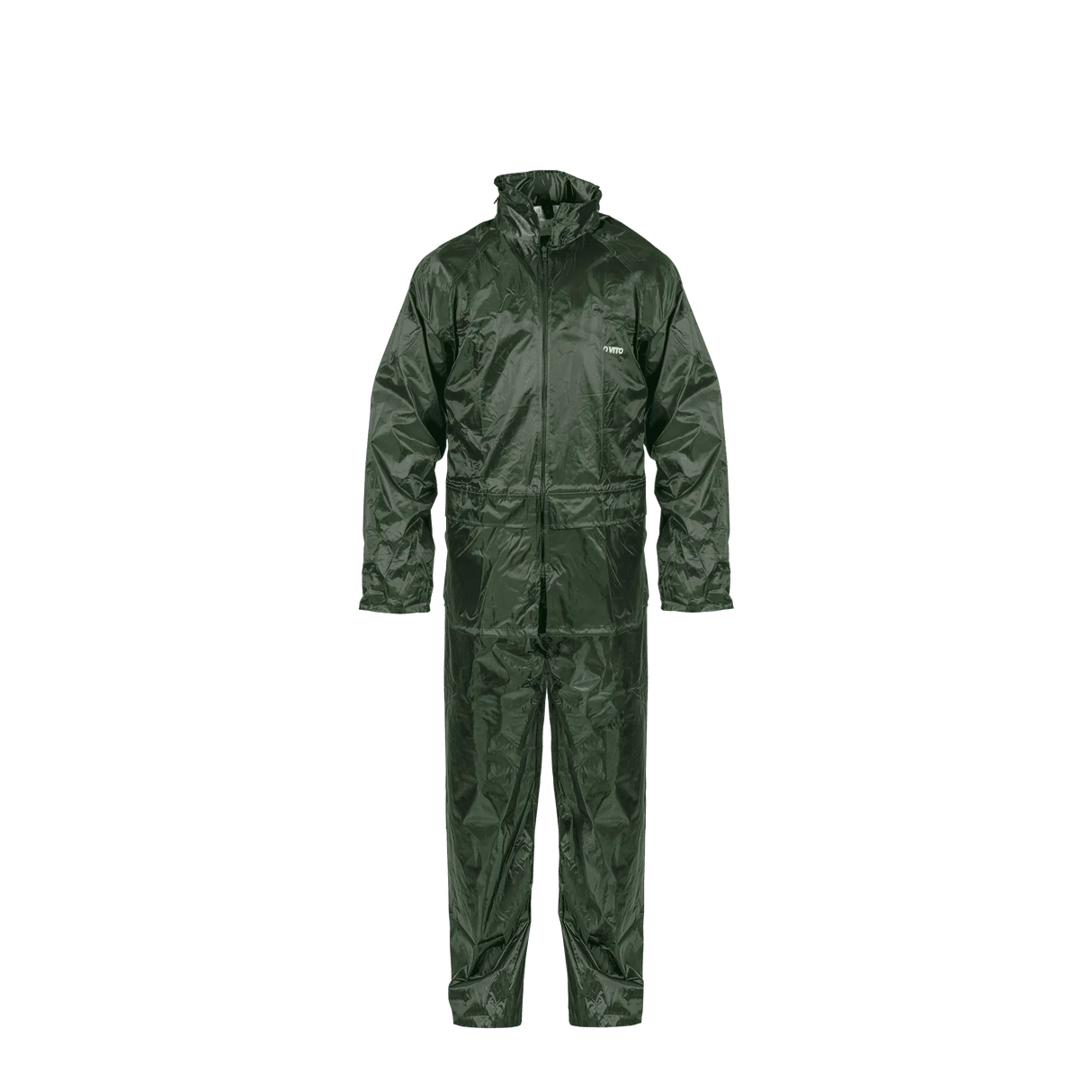 VITO Nylon Regenanzug, Wetterschutz Regen-Set, Regenanzug mit Kaputze - Größen M bis XXL - VIFN