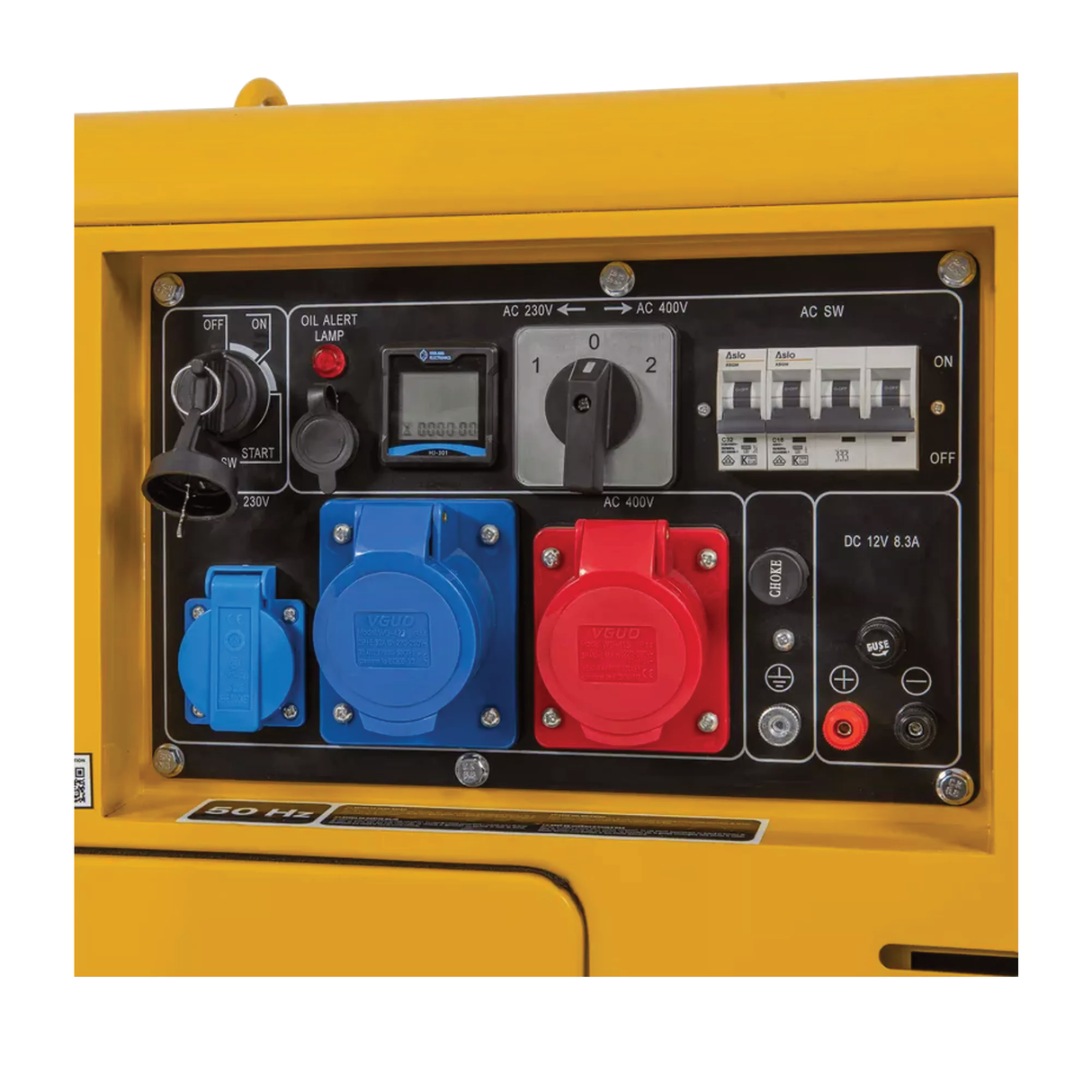 VITO Silent Diesel Generator 8kVA Full Power - 12PS Diesel Heizöl 6500w 230-400 V - VIGD8ST