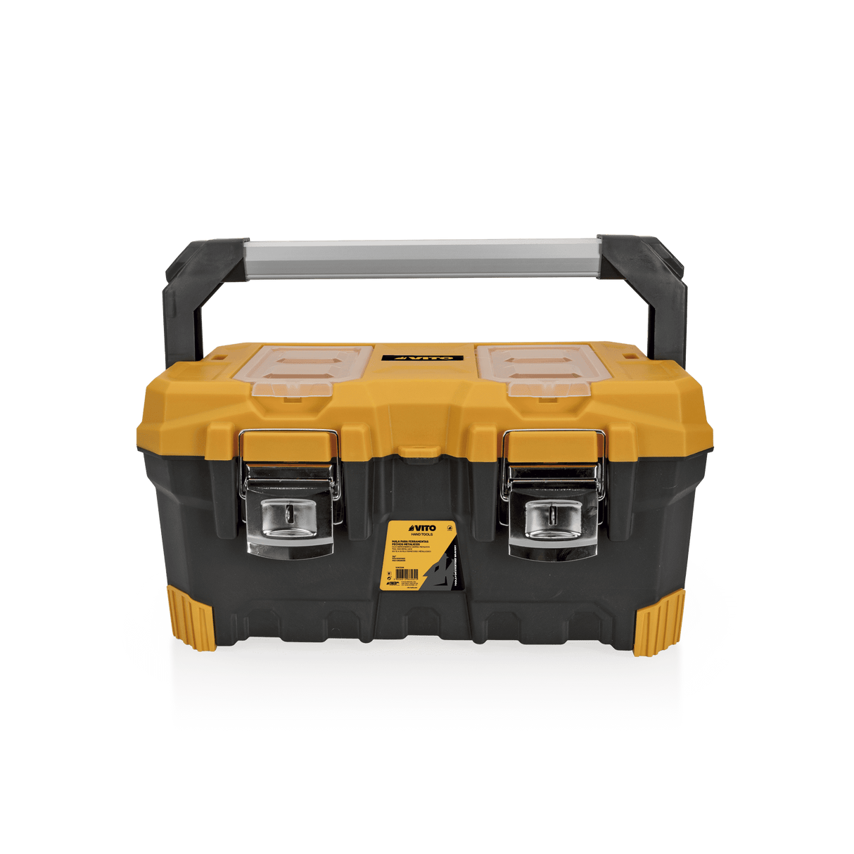 VITO Werkzeugkiste mit Metallverschlüssen, Werkzeug Aufbewahrungsbox, Werkzeugkoffer 50 cm - VIM20M