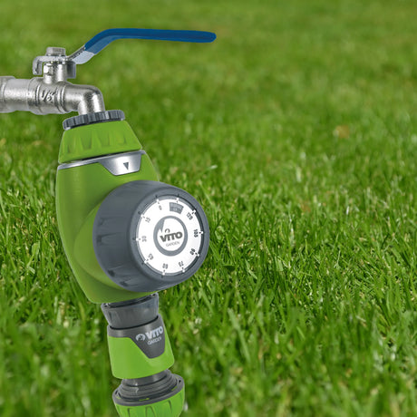 VITO Garden Bewässerungsuhr 120 min Zeitschaltuhr für Wasserhähne - 3/4 - 1"