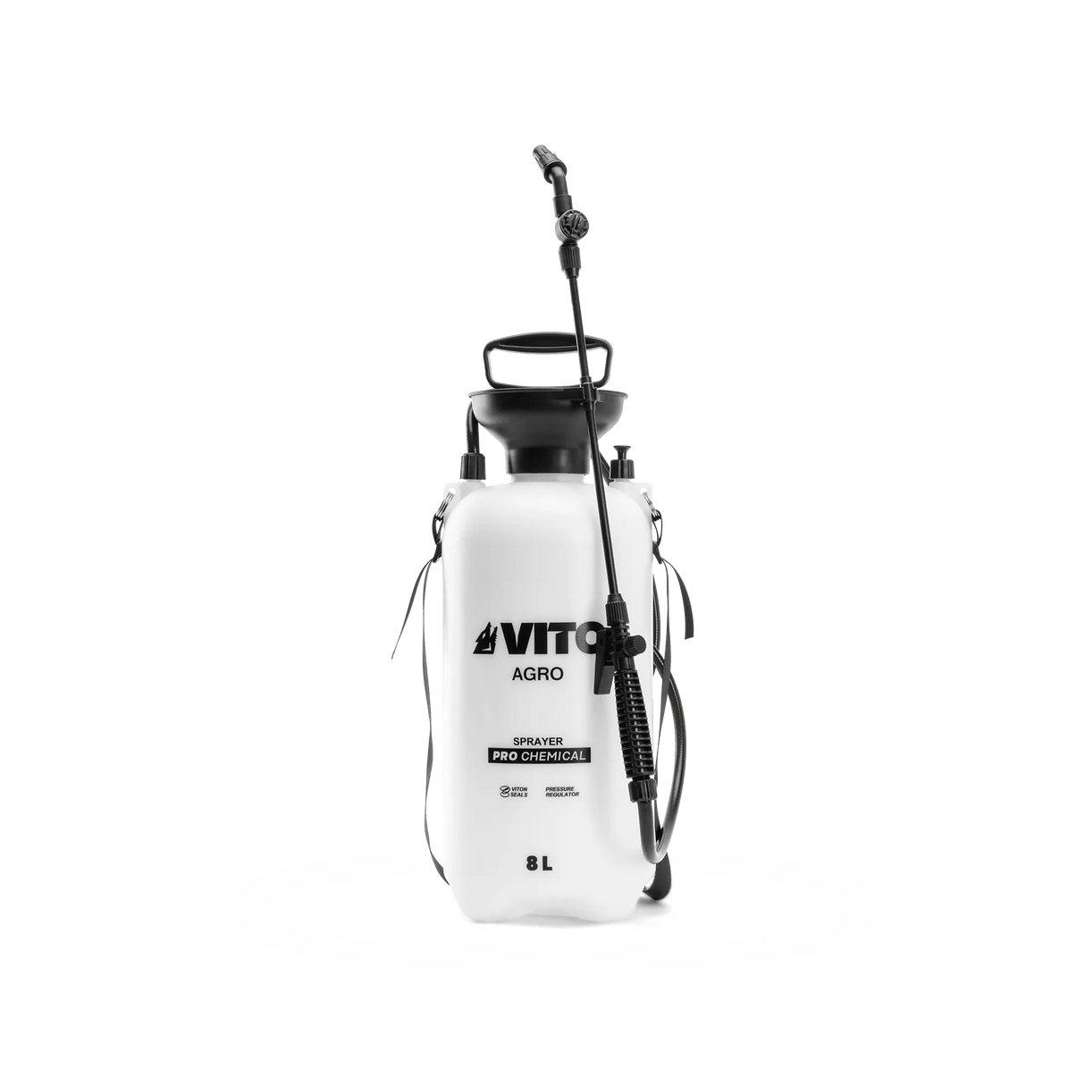 VITO Profi Drucksprüher mit VITON Dichtungen für Chemikalien 8 Litern Fassungsvermögen - VIPUPRO8