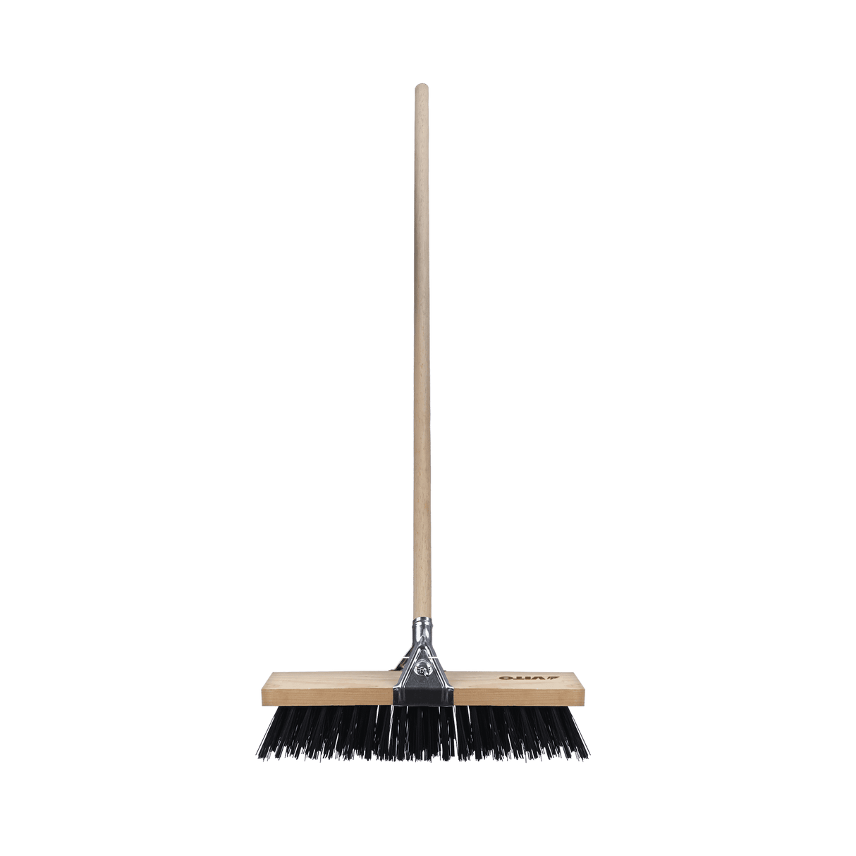 VITO Straßenbesen 50cm mit Holzstiel 120cm - PVC-Borsten - VIVE50
