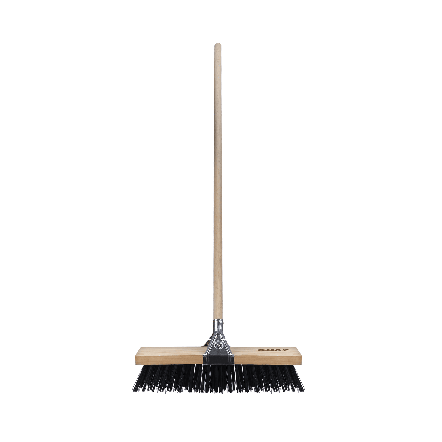 VITO Straßenbesen 50cm mit Holzstiel 120cm - PVC-Borsten - VIVE50