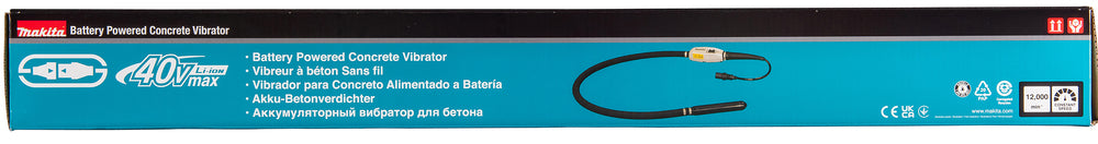 Makita Akku-Betonverdichter – kompatibel mit PDC1200 & PDC01, bis zu 200 Min. Laufzeit - VR004CZ