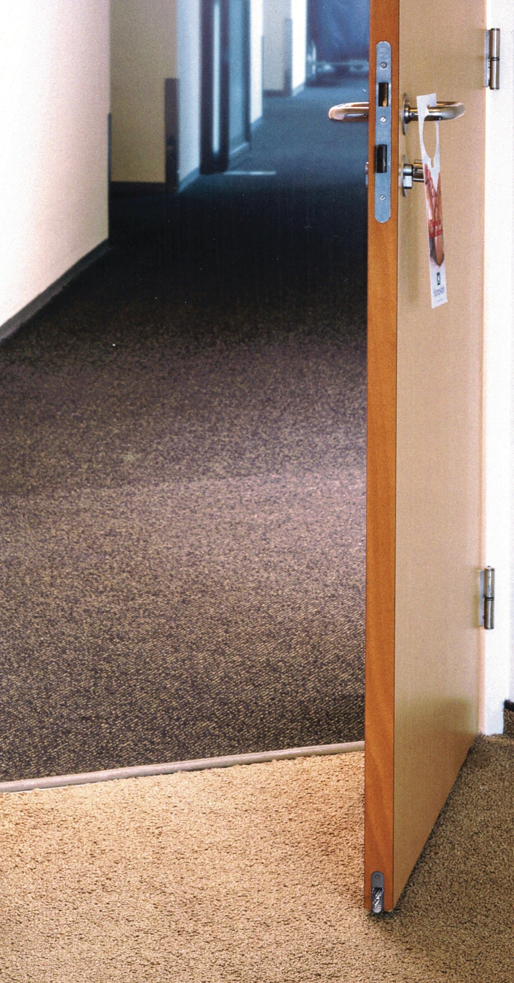 ELLEN EllenMatic Soundproof Omega Türdichtung 708 mm – Automatische Türabsenkdichtung, Aluminium blank, Silikon