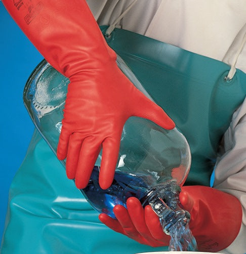ANSELL AlphaTec Sol-Vex 37-900 Chemikalienschutzhandschuh Gr. 8 rot EN 388, EN 374, ISO 9001