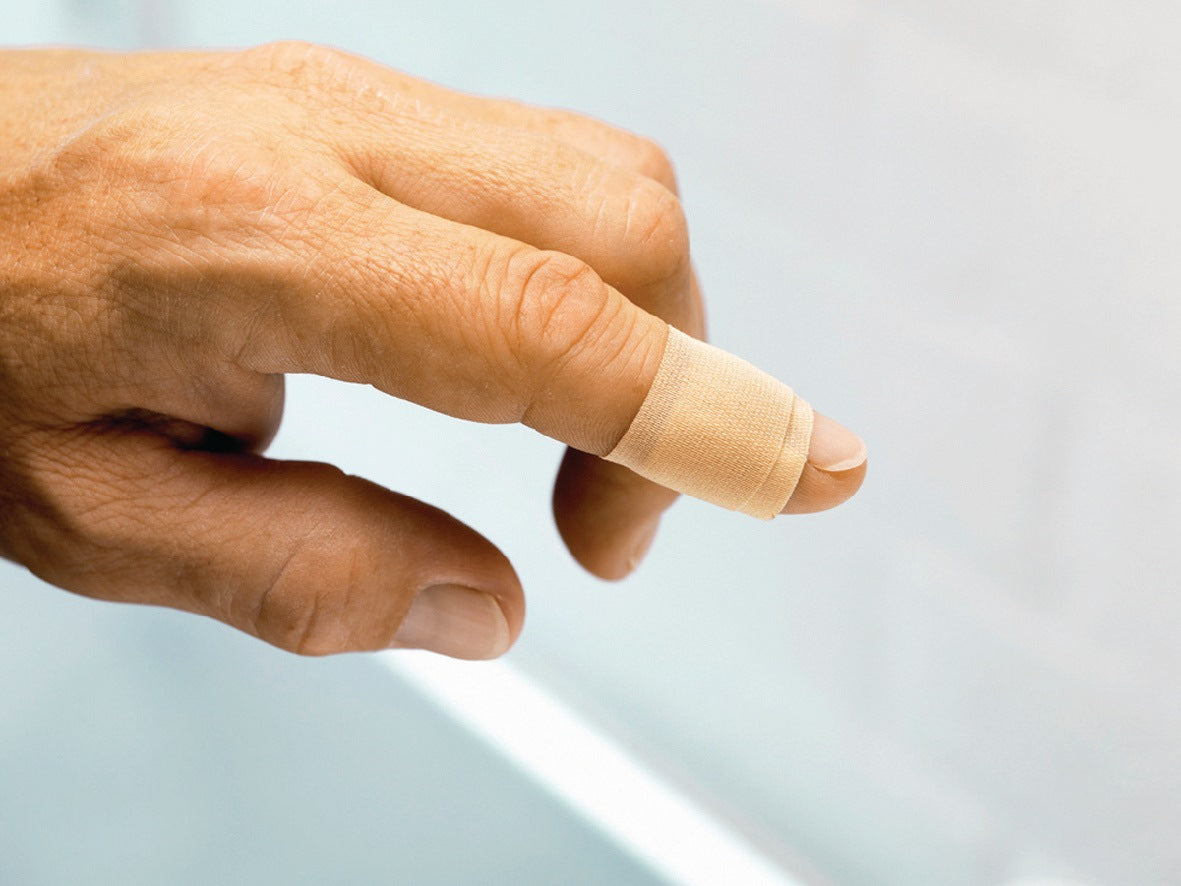 PLUM Pflasterstrips QuickFix Fingerverband elastisch – 30 Stück, 120 x 20 mm