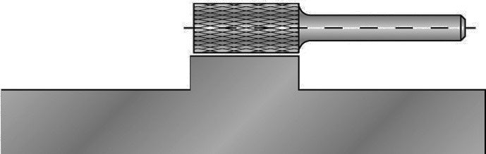 RUKO Frässtift ZYA Ø 3 mm Hartmetall KVZ 4 Kreuzverzahnung Schaft-Ø 3 mm