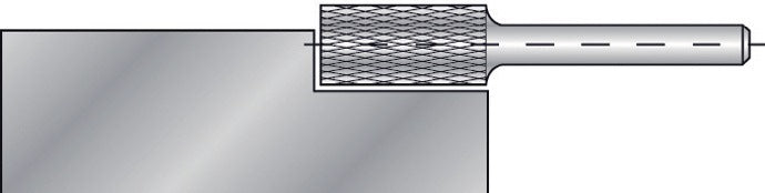 RUKO Frässtift ZYAS Hartmetall 3 mm KVZ 4 mit Stirnverzahnung DIN 8033