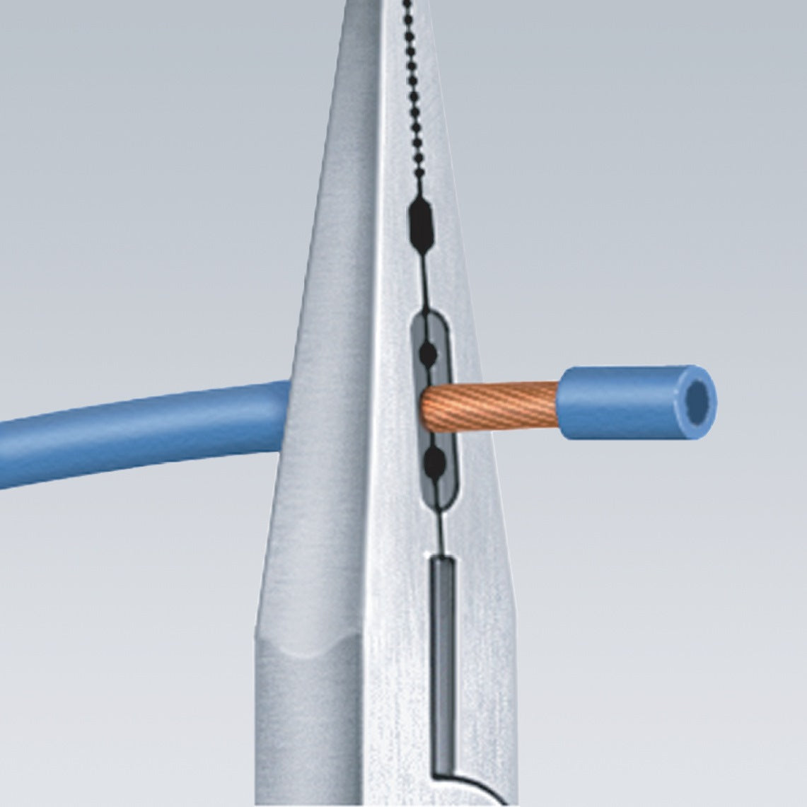 KNIPEX Verdrahtungszange 160 mm – Crimp-, Greif- und Biegezange für 0,5–2,5 mm²