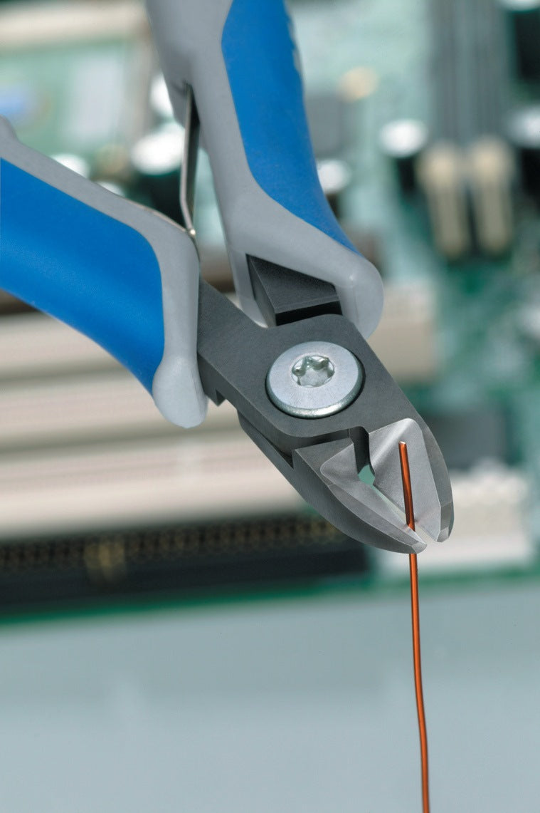 KNIPEX Präzisions-Elektronik-Seitenschneider 125 mm – Poliert, induktiv gehärtet, 59 g