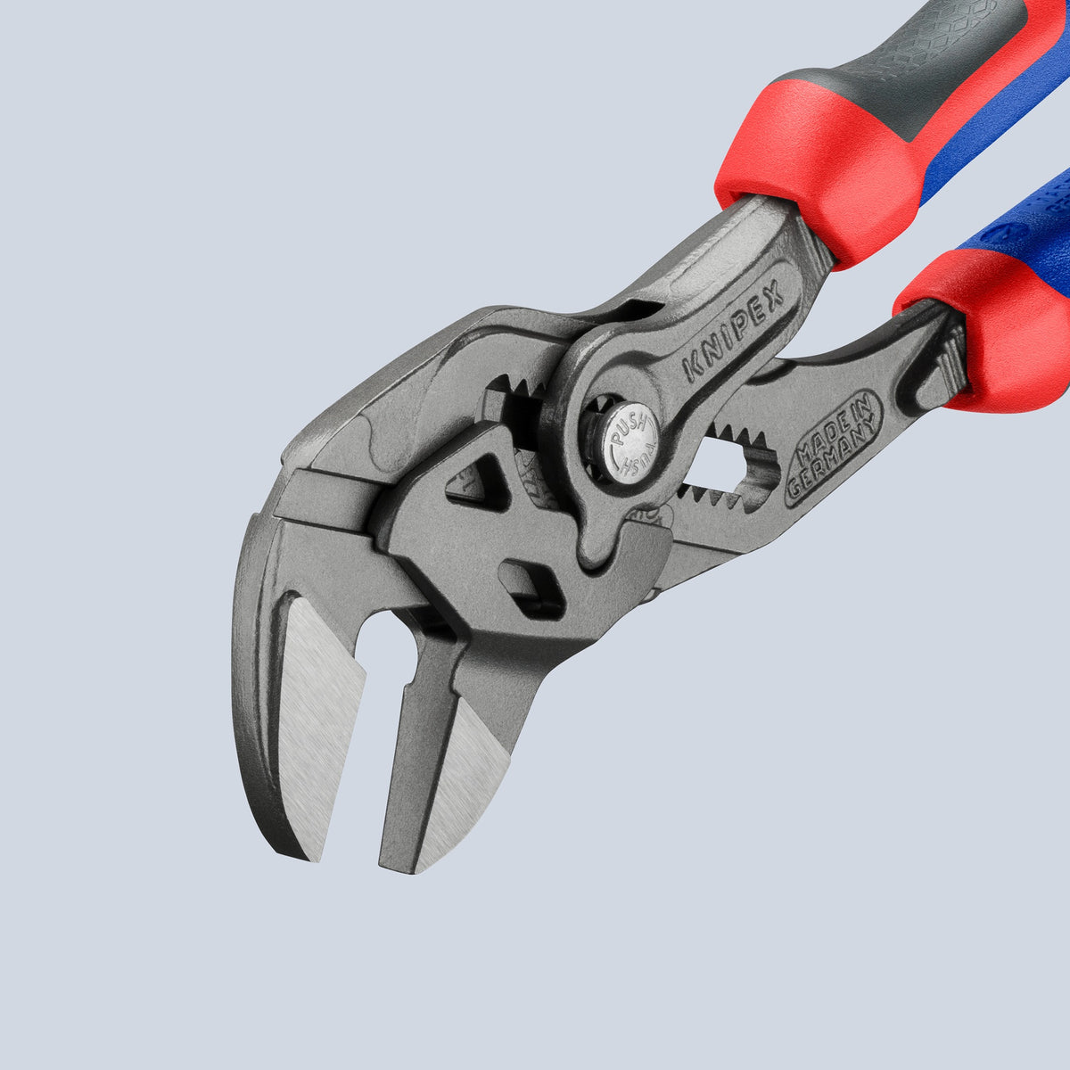 KNIPEX Zangenschlüssel 250 mm, Spannweite 52 mm, mit Kunststoffüberzug und Einstellskala
