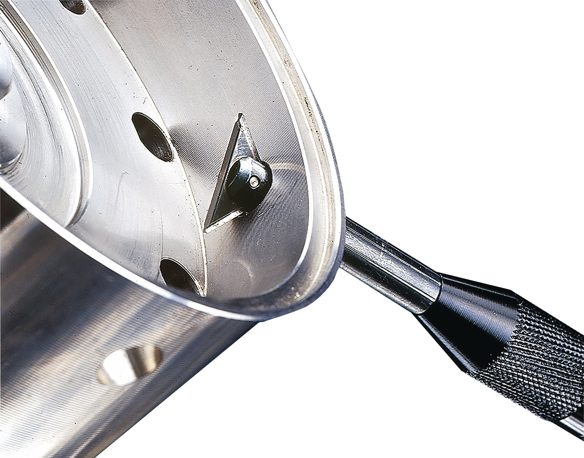 GRATTEC Rückwärtsentgrater Typ R1 für Ø 3–5,5 mm – Schwarz, Aluminiumgriff, HSS-Klinge