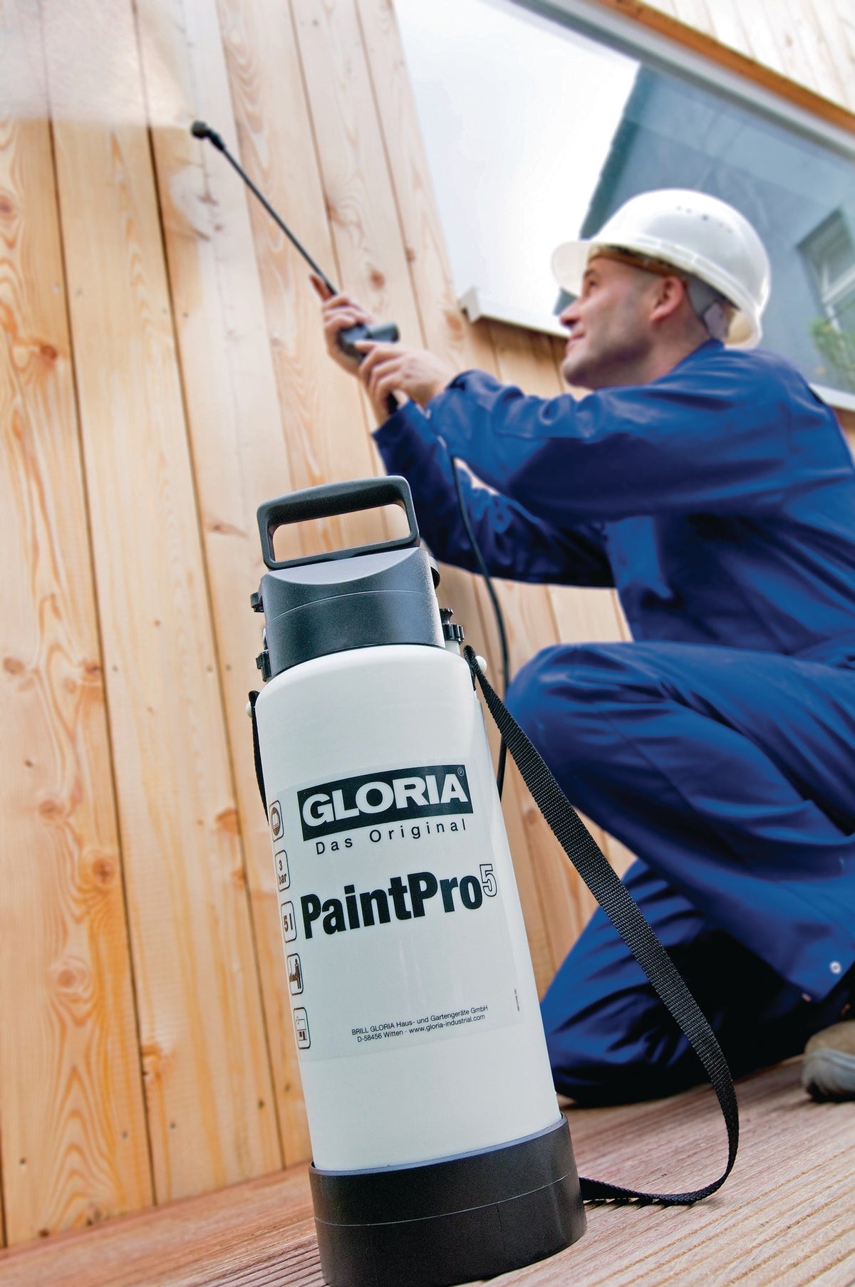 GLORIA Drucksprühgerät Paint Pro 5 – 5 l Füllinhalt, 3 bar, FKM-Dichtung, ölfest