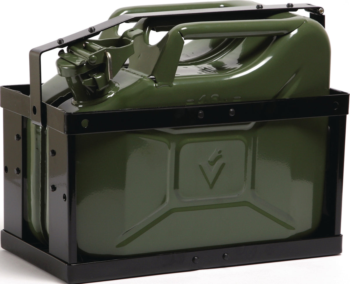 VALPRO Kanisterhalterung 377x174x485 mm Tiefschwarz RAL 9005 für 20 l Kraftstoffkanister