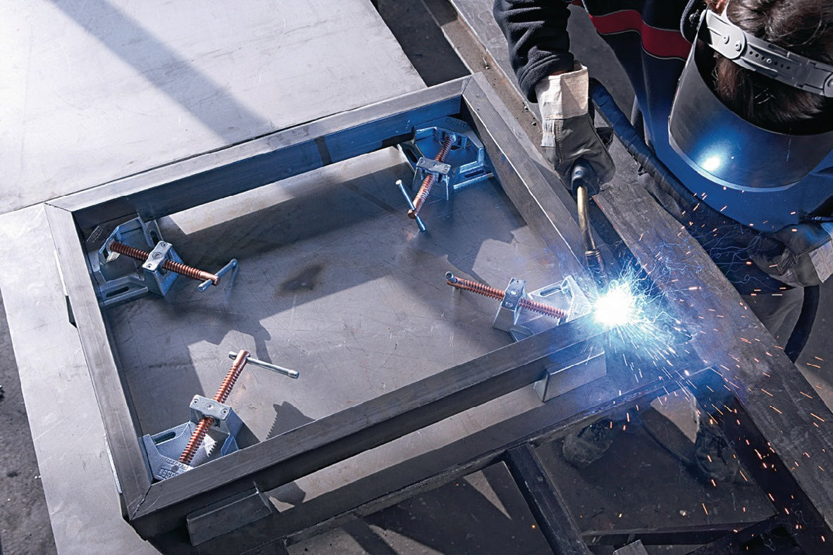 BESSEY Metallwinkelspanner WSM 60 mm Durchgangsweite – Für Schweißarbeiten