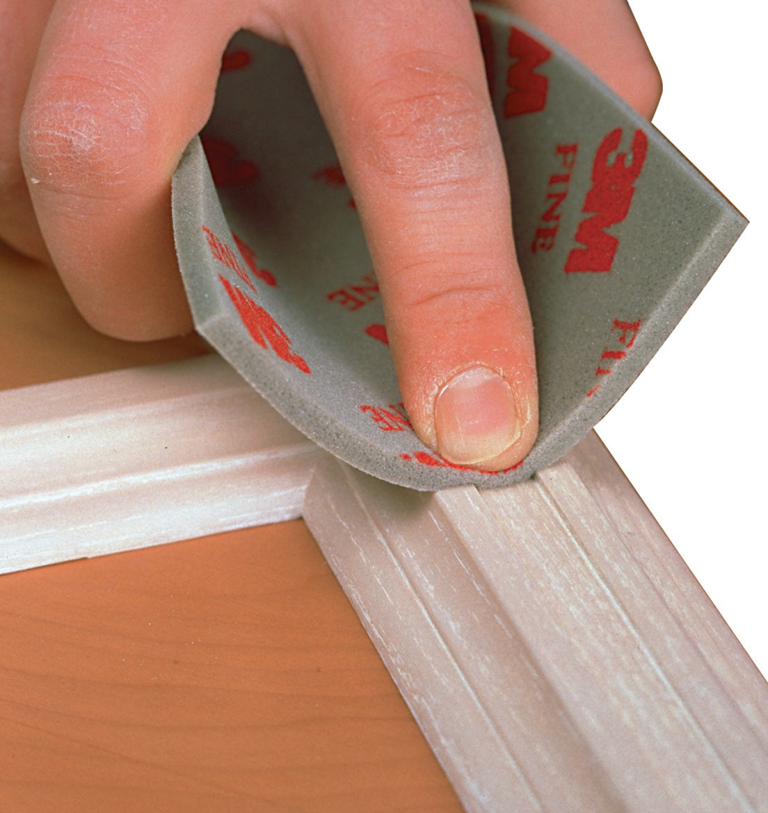 3M Schleifschwamm Soft Pad 140x115mm fein – Hochflexibel für Holz- und Lackschliff