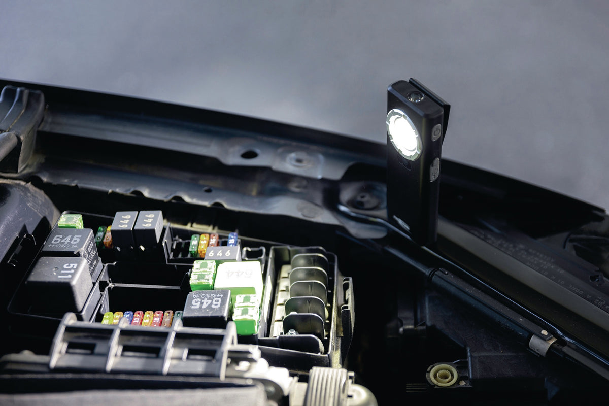 ANSMANN LED-Akkuhandleuchte 1200 lm, IPX6, Distanzsensor, 3 Stufen, USB-C