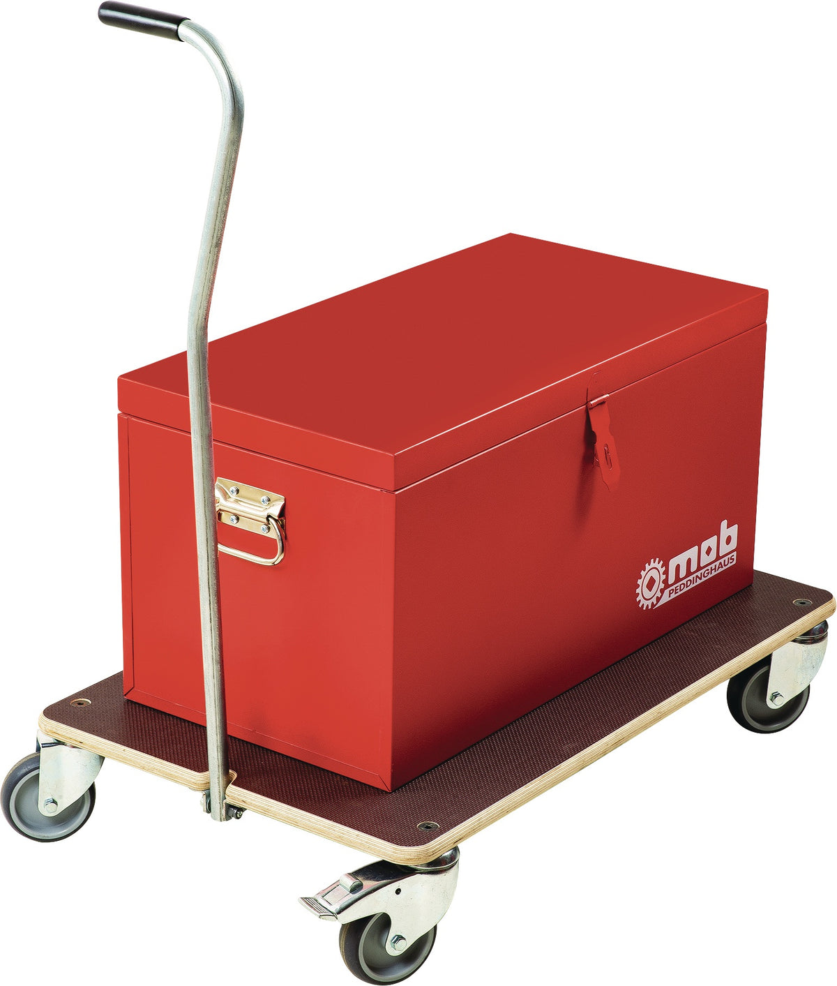 Transportroller Swift 200 kg MONDELIN – 575 x 290 mm, 4 Lenkrollen, Feststellbremse