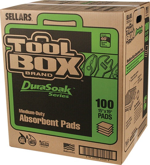 RAW Universalbindevlies DuraSoak® 48x38 cm, 100 Tücher, 3-lagig, öl- und chemikalienbindend