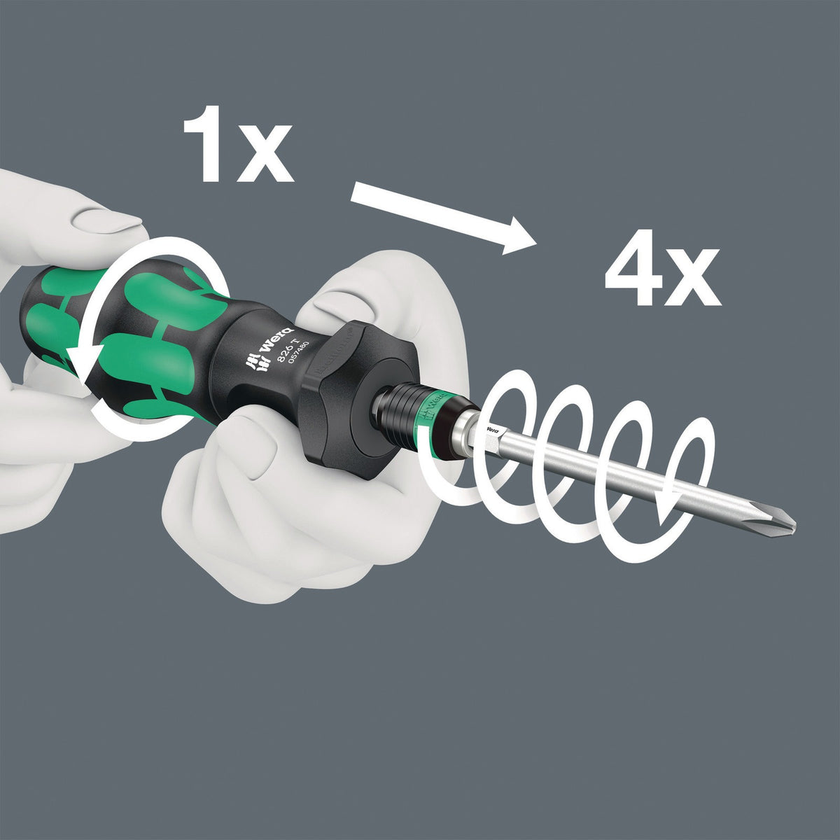WERA Bitsortiment KK Turbo 1 19-teilig mit Turbofunktion und Rapidaptor Handhalter