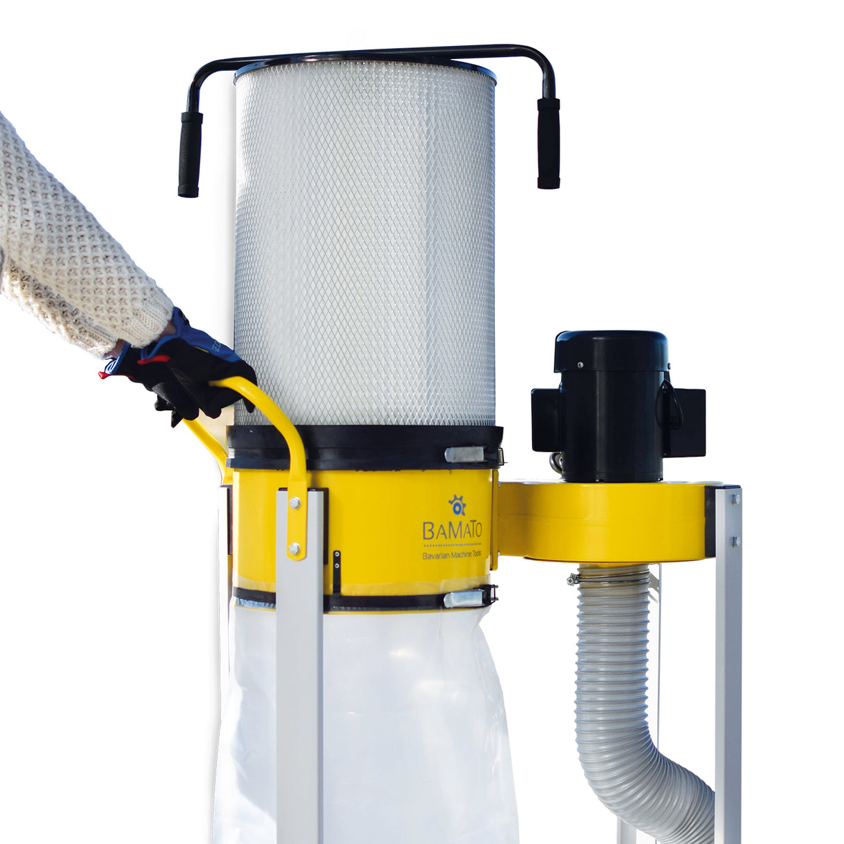 BAMATO AB-1500CF Absauganlage mit Feinstaubfilter und Adapterset (400V)