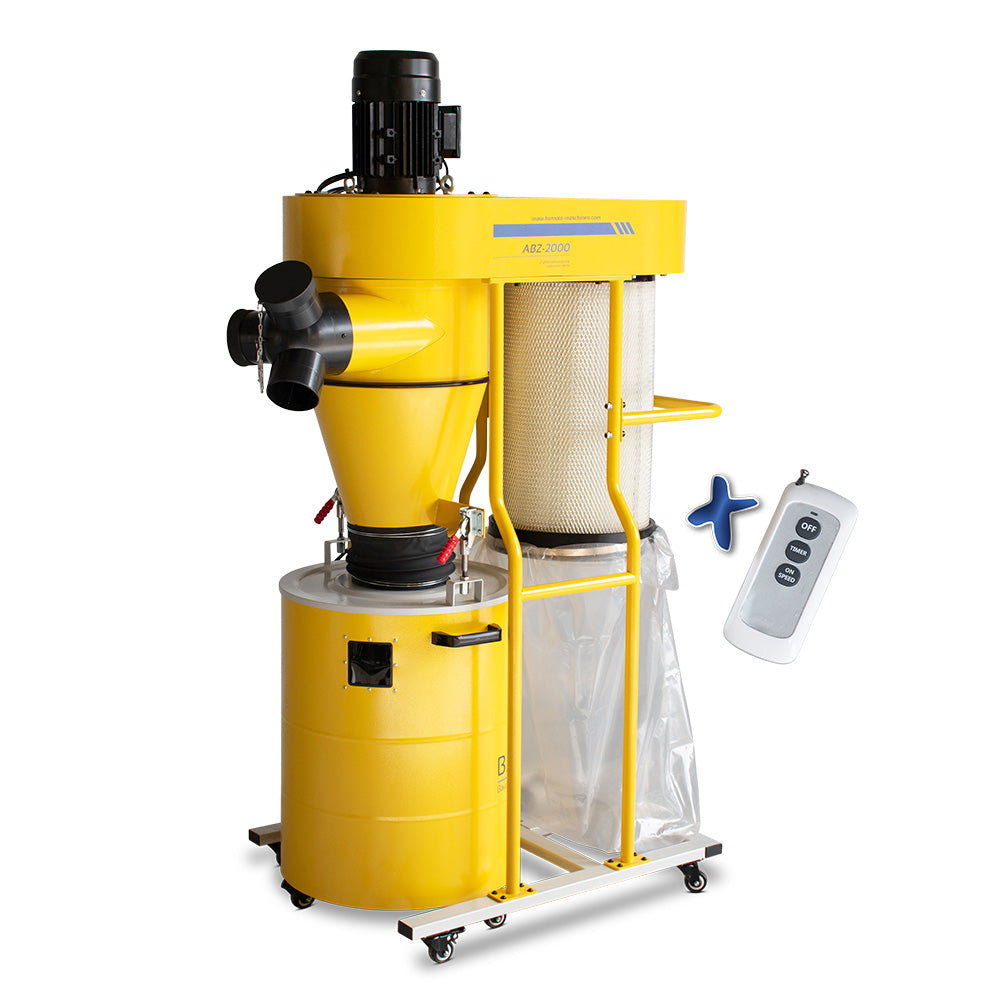 BAMATO Zyklon-Absauganlage ABZ-2000 mit Fernbedienung (400V)