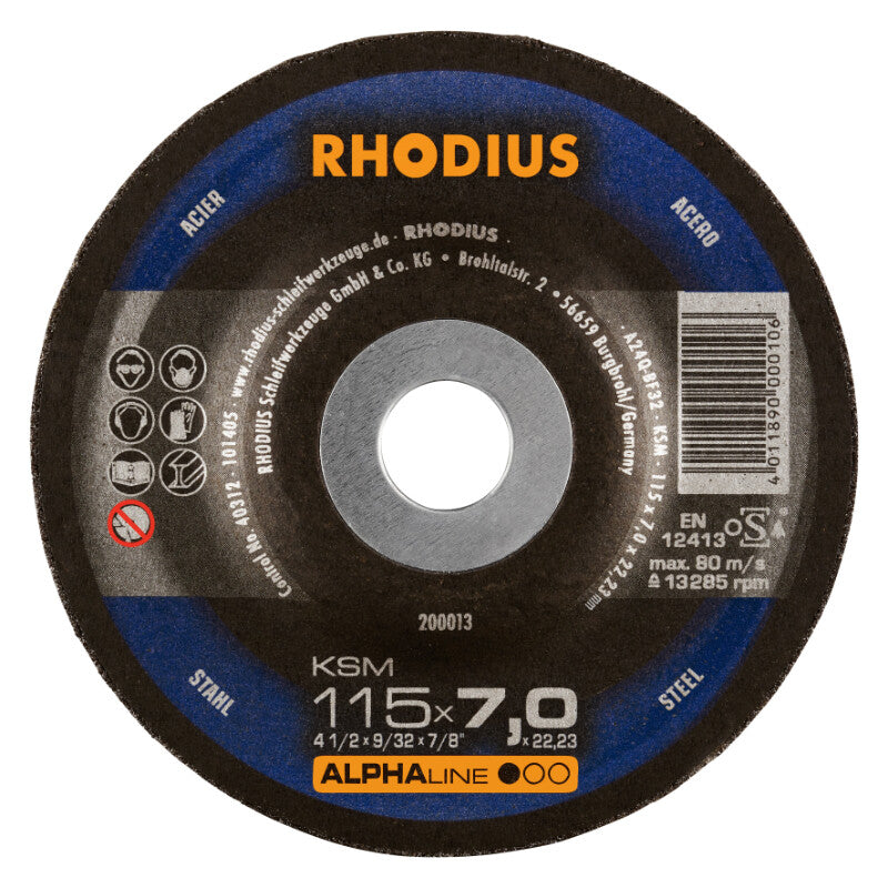 Rhodius Schleifscheibe DPC Ø115x7x22,23mm R200013