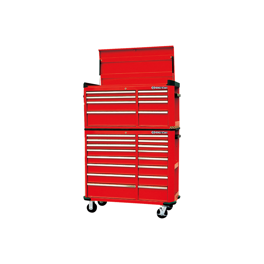 KING TONY Profi-Werkzeuge - Mobile Werkbank - 16 Schubladen 87B3116B