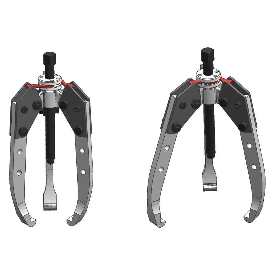 KING TONY Profi-Werkzeuge - Abzieher, 3 Greifarme, selbstzentrierend - 580 mm 79631330ALT