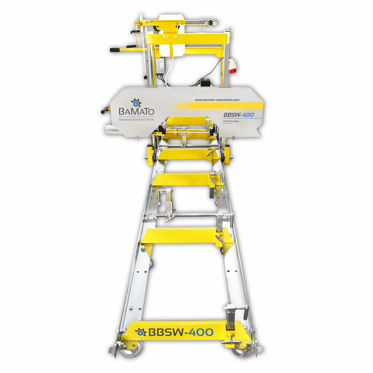 BAMATO BBSW-400 Blockbandsäge mit 3,0 m Rollenbahn (400V)