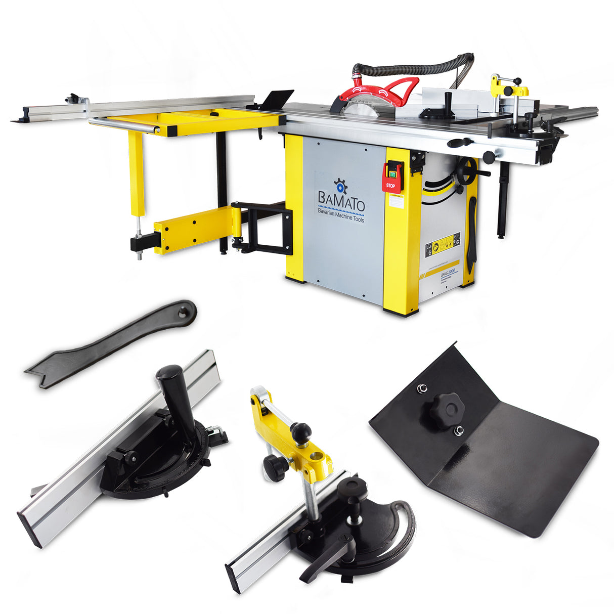 BAMATO BFKS-2000 Formatkreissäge inkl. XXL-Lieferumfang und Standard-Vorritzaggregat