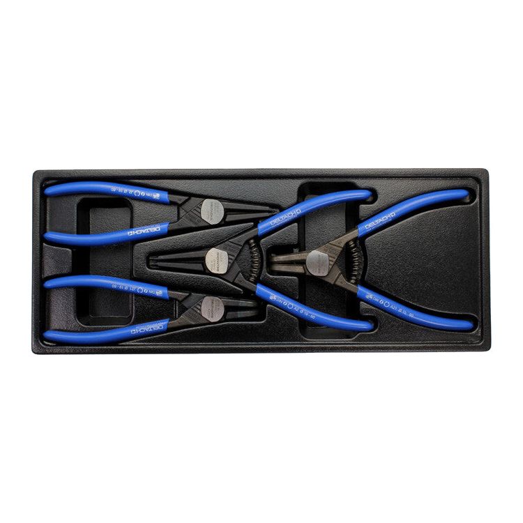 Deltach Sicherungsringzangen-Satz, 4-tlg., S-Baustein 421100