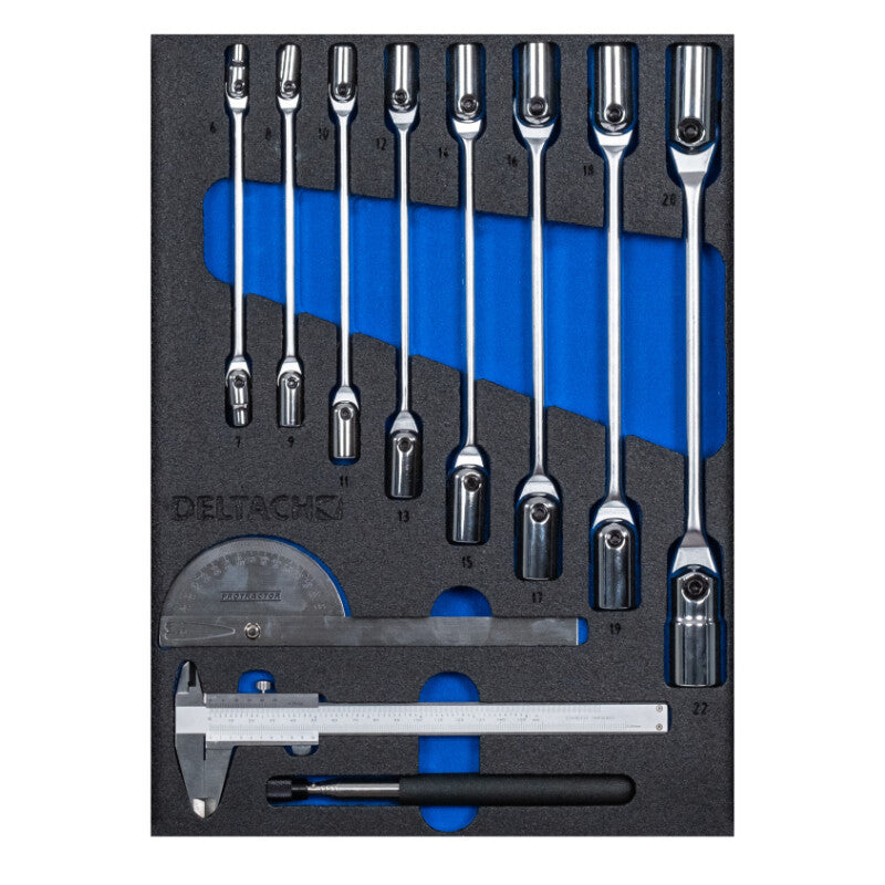 Deltach FOAM Knieschlüsselsatz, Mess- und Aufnahmesatz 561024