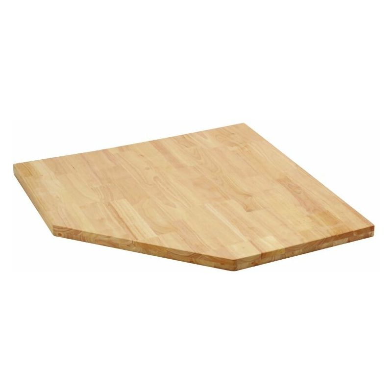 BUNKER Modulare Hartholz-Arbeitsplatte für Eckschrank, 87cm D33210