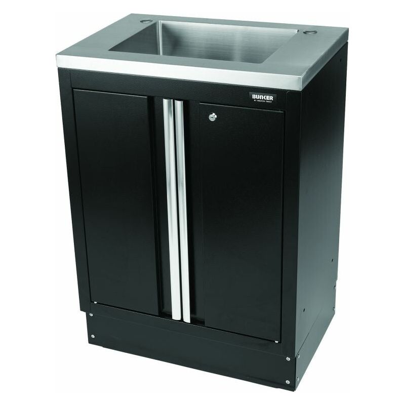 BUNKER Modularer Unterschrank mit Spüle, 2 Türen, 68cm D31034