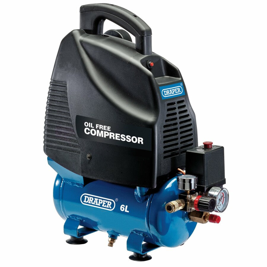 Draper Tools Kompressor 6L, 1.1kW, ölfrei D37639