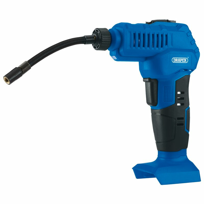 Draper Tools D20 Batteriebetriebene Reifenpumpe 20V, ohne Batterie D55767