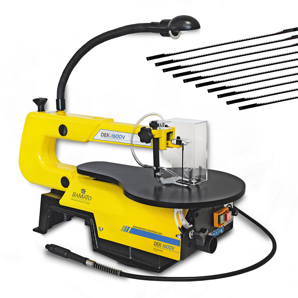 BAMATO DEK-1600V Dekupiersäge inkl. 10 Sägeblätter