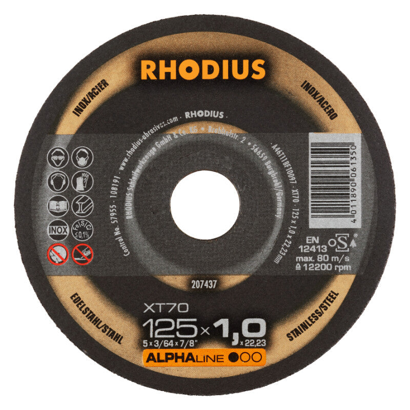 Rhodius Trennscheibe Ø125x1x22,23mm R207437