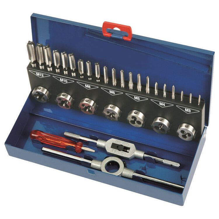 Deltach Gewindeschneidsatz, M3-M12, 31-teilig 733902