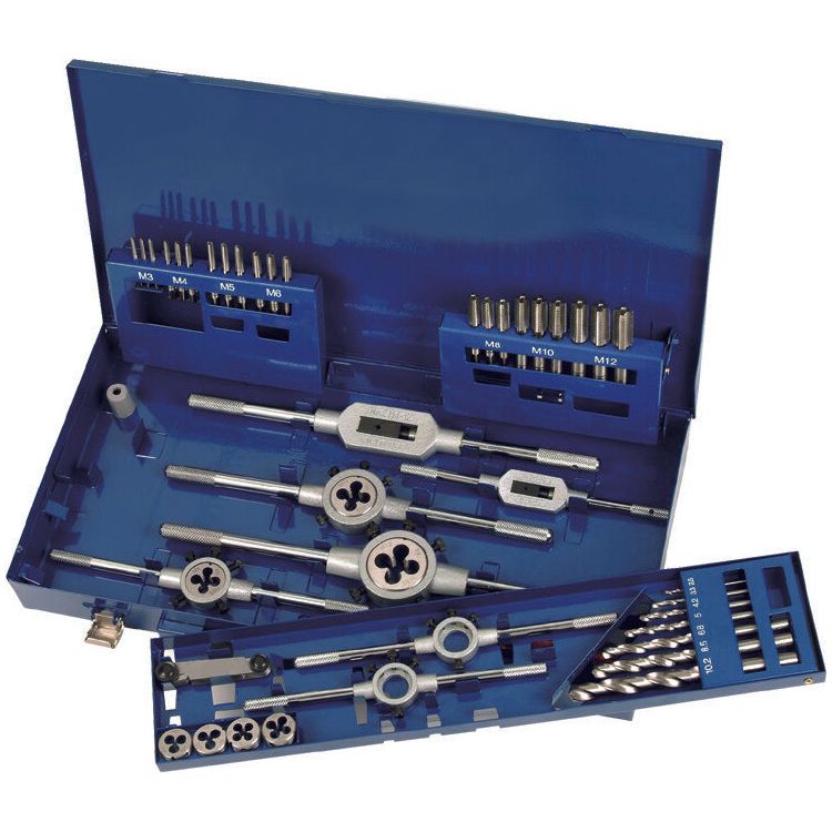 Deltach Gewindeschneidsatz, M3-M12, 44-teilig 733904