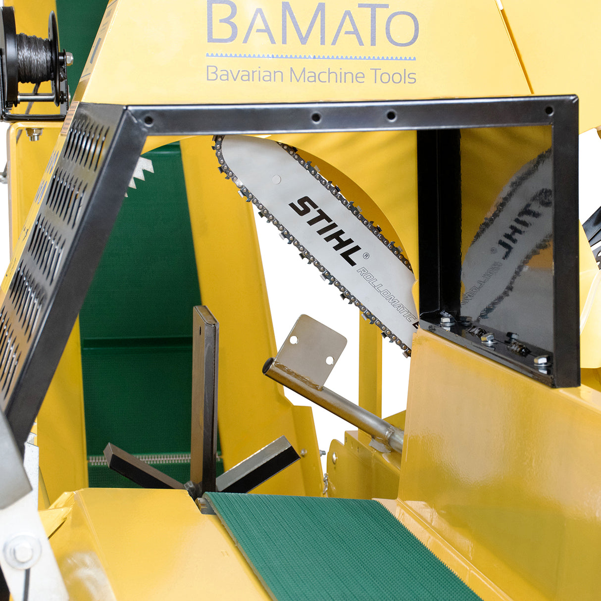 BAMATO 20 zum automatischen Brennholzprozessor WPO-400PRO mit Förderband & Kamp-Montageservice