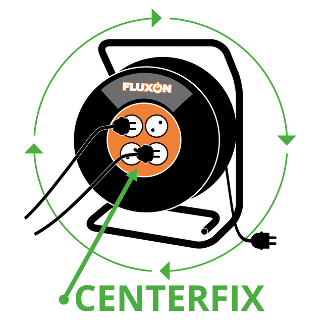Fluxon 230v Profi Kabeltrommel 30m 3G 2,5mm² - Verlängerungskabel Kabeltrommel - KH30M25 - Tools.de TP Profishop GmbH