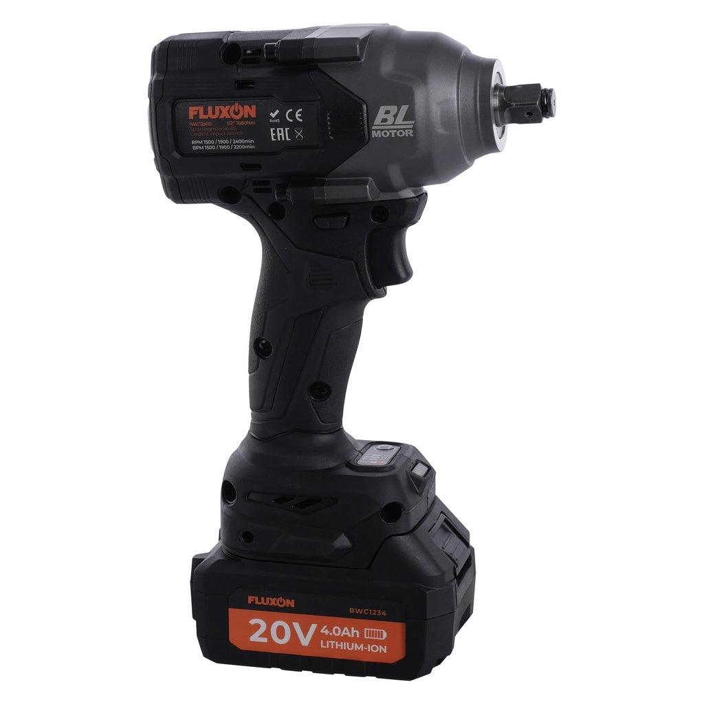 Fluxon Akku-Schlagschrauber 1/2" 1080 Nm - bürstenloser Motor - inkl. Akku und Koffer - IWC12N10 - Tools.de TP Profishop GmbH