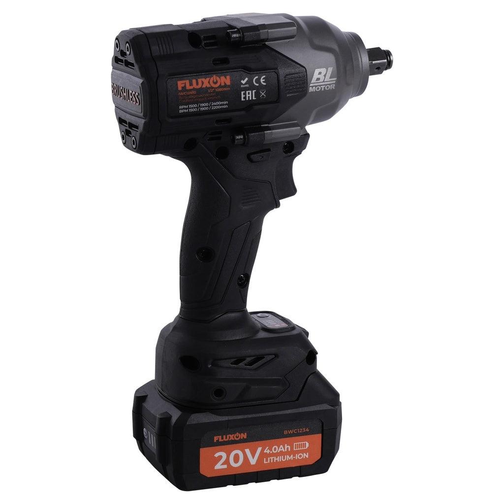 Fluxon Akku-Schlagschrauber 1/2" 1080 Nm - bürstenloser Motor - inkl. Akku und Koffer - IWC12N10 - Tools.de TP Profishop GmbH
