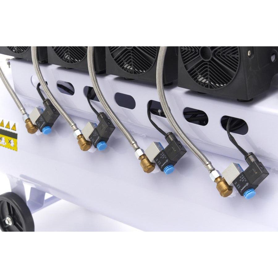 HBM Silent 120 Liter 8 Bar Profi Geräuscharmer Kompressor - FlüsterModell 2 - Tools.de TP Profishop GmbH