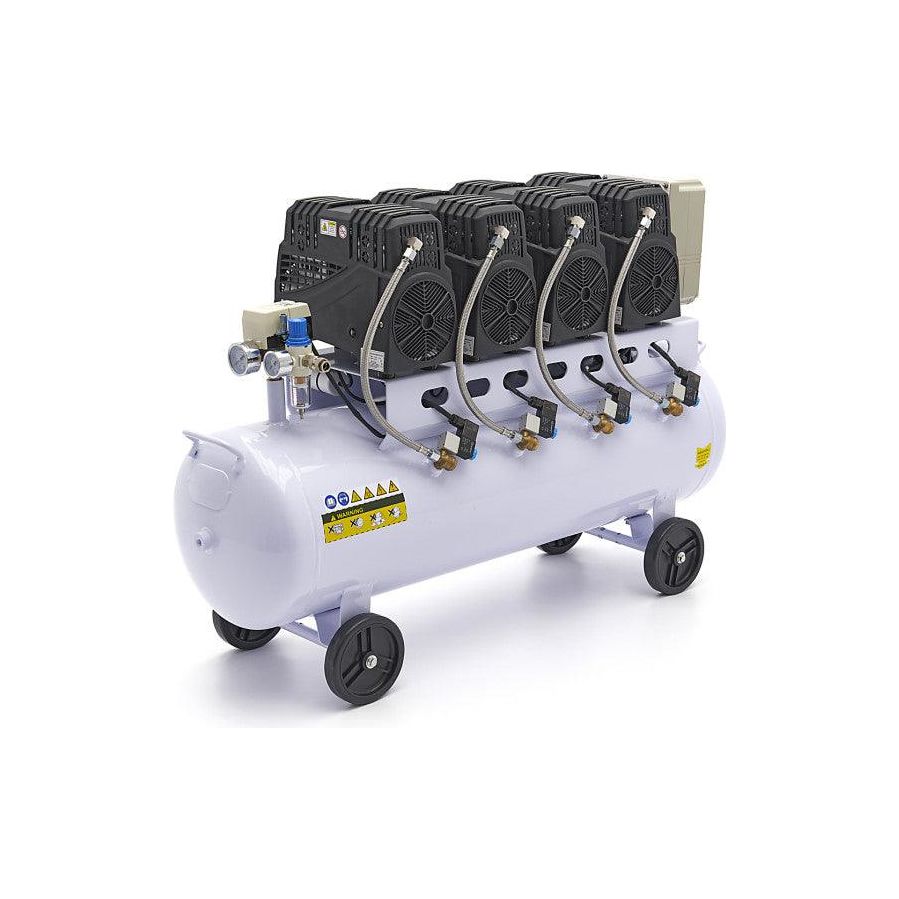 HBM Silent 120 Liter 8 Bar Profi Geräuscharmer Kompressor - FlüsterModell 2 - Tools.de TP Profishop GmbH