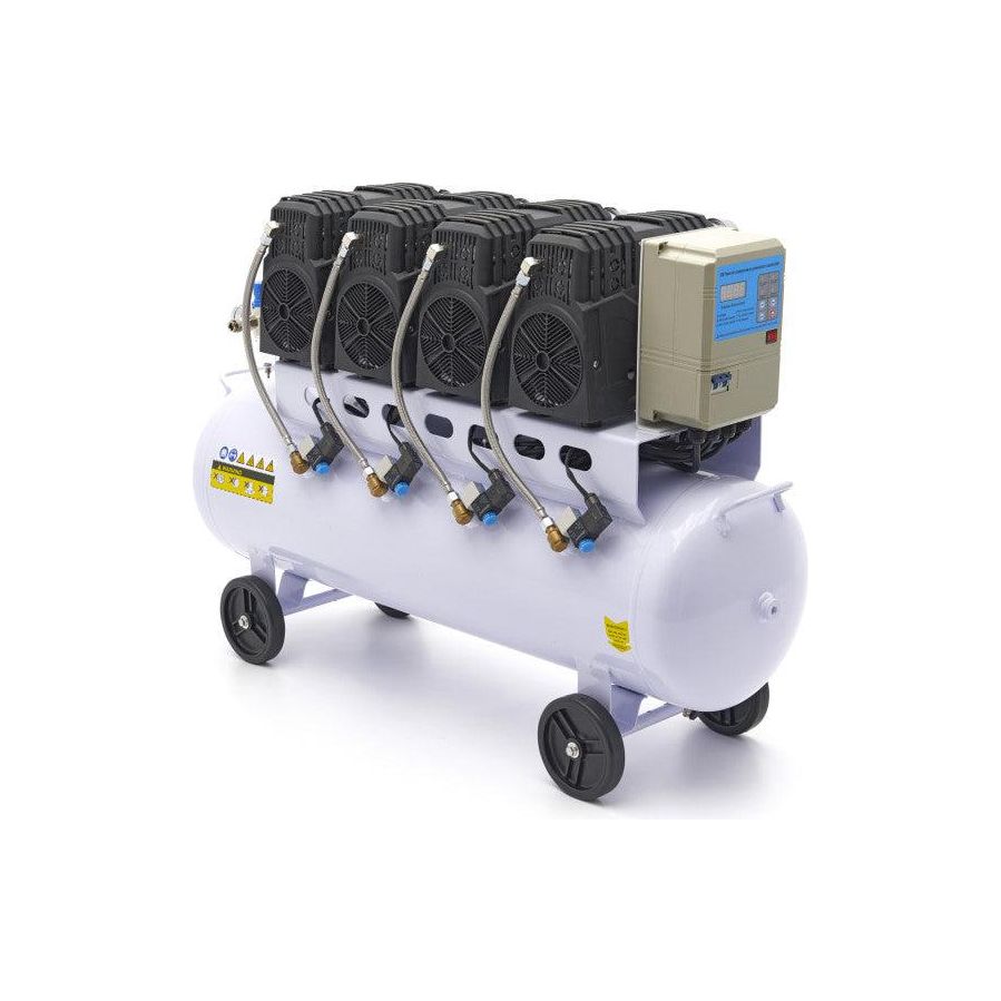 HBM Silent 120 Liter 8 Bar Profi Geräuscharmer Kompressor - FlüsterModell 2 - Tools.de TP Profishop GmbH